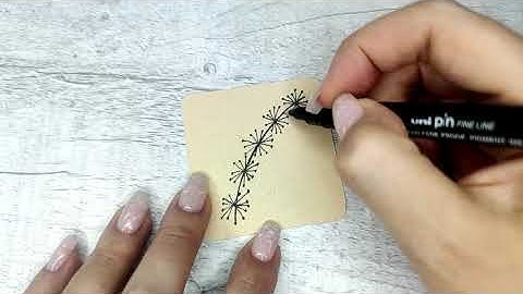 Super easy and fast drawing tangle pattern for Zentangle Art | Easy art