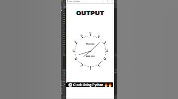 Clock⏰ using Turtle Python | How to create Clock in Python | Analog Clock Turtle #shorts
