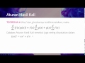 Aturan Hasil Kali Aturan Hasil Kali