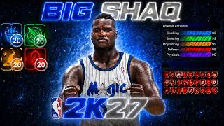 THIS "BIG SHAQ" BUILD IS THE MOST DOMINANT CENTER BUILD! BEST INSIDE CENTER BUILD ON NBA 2K27!