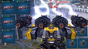 The GOD Of Lightning - Behemoth Zeus - Extreme 1 Shot Kills With 4 Zeus | War Robots