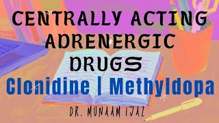 Centrally Acting Adrenergic Drugs - Clonidine Methyldopa Cvs Pharmacology Htn Treatment
