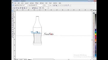 easy draw a cocacola bottle on corel draw