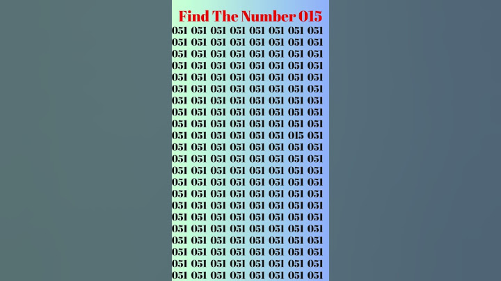 Find The Number "015" in just 45 seconds #quiz#triviatricks#puzzle #challenge #focus #shorts #short