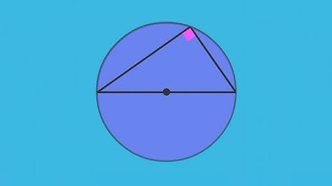 Angle in a Semicircle (Circle Theorems)
