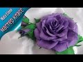 Как сделать Розу и Бутон Розы из Фоамирана.  МК с Выкройками. / Foam rose