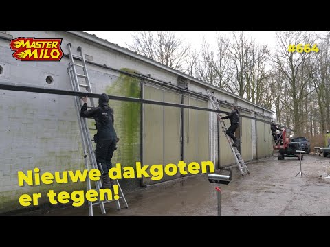 Nieuwe dakgoten monteren! #664