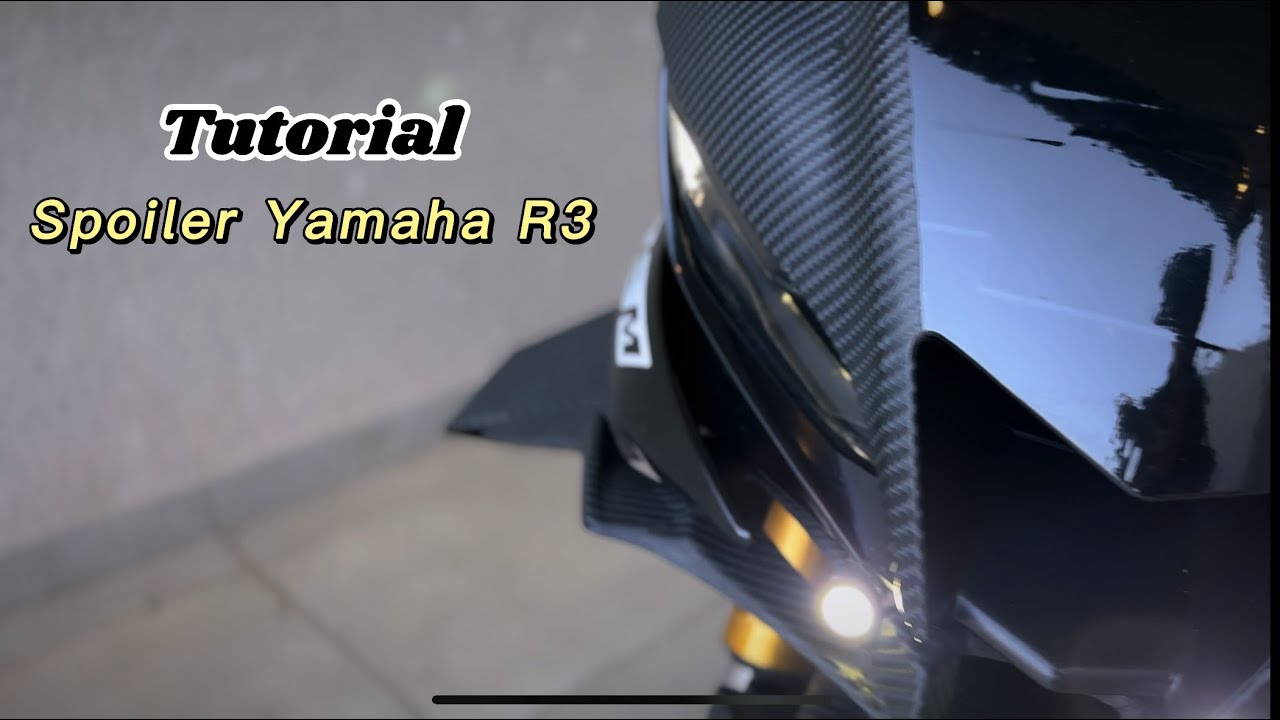 Como instalar Spoiler na Yamaha R3 