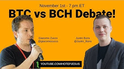 Bitcoin Debate BTC vs BCH - Giacomo Zucco v. Justin Bons
