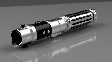Lightsaber Build - Valor and Wisdom - 3D Modeling in 3 Minutes - Timelapse