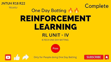 RL UNIT - 4 | Bootstrapping, TD(0) Algorithm, Q-Learning, SARSA, Expected SARSA | JNTUH #r18 #r22