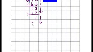Division   Traditional Algorithm