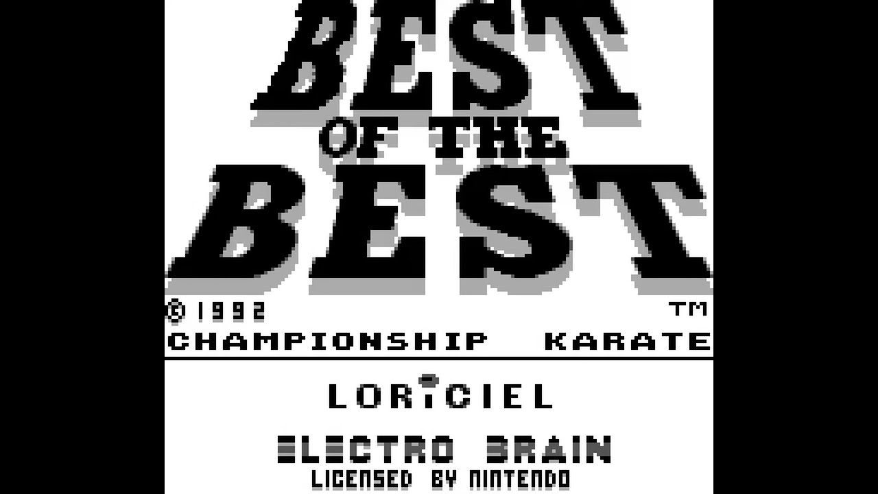 GB Best of the Best Championship 欧州版 Game Boy Longplay [163] Best of the Best: Championship Karate (US