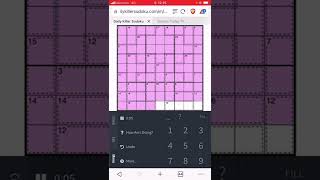 daily killer sudoku 15th June, 2022 Puzzle 23937 Difficulty 2/10 & Puzzle 23938 Difficulty 5/10 screenshot 5