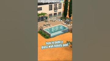how to build a glass wall infinity pool in The Sims 4 #thesims4 #sims4tutorial #sims4 #sims4build
