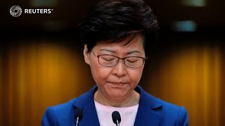 Hong Kong leader Carrie Lam won't seek second term