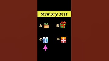 Memory Test 20 || IQ Test || PUZZLE CORNER #shorts