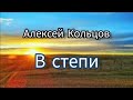 Стихотворение &quot;В степи&quot;, Алексей Кольцов