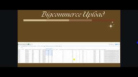 Bigcommerce Product Upload CSV Bulk