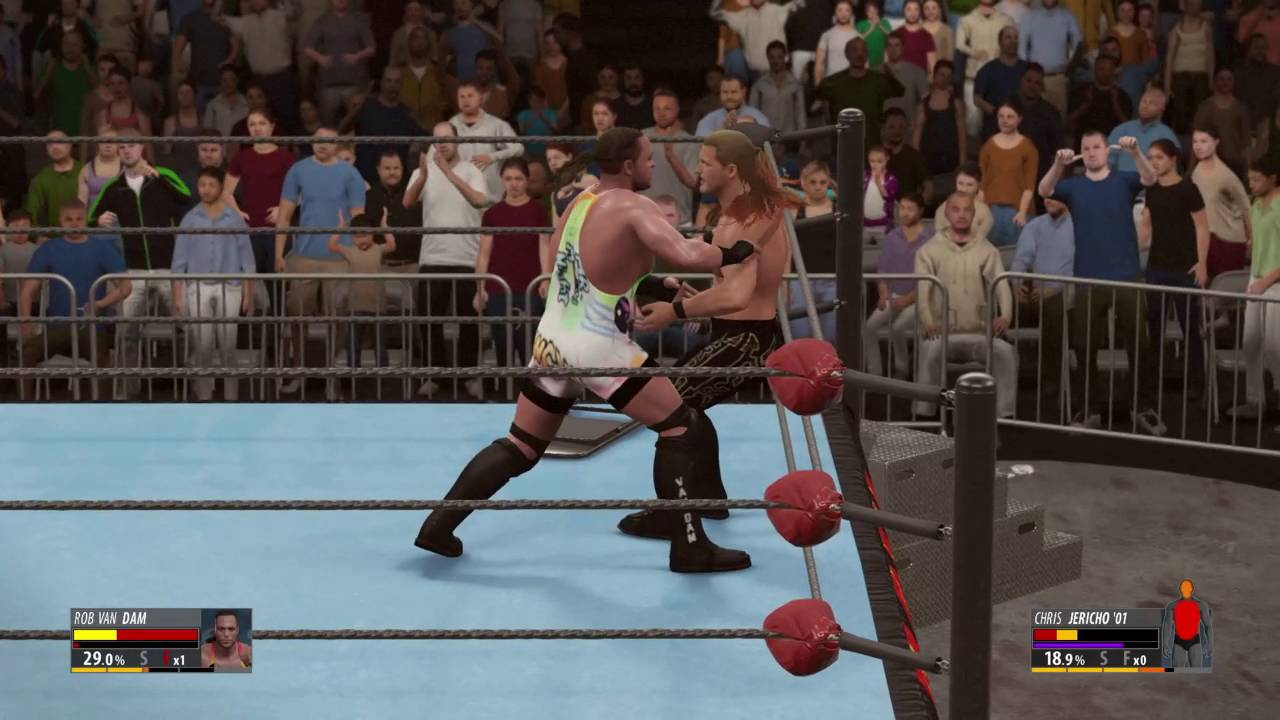 WWE 2K16 RVD vs Chris Jericho CAW ECW - YouTube