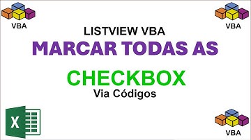Marcar Checkbox de Listview Excel VBA via Códigos