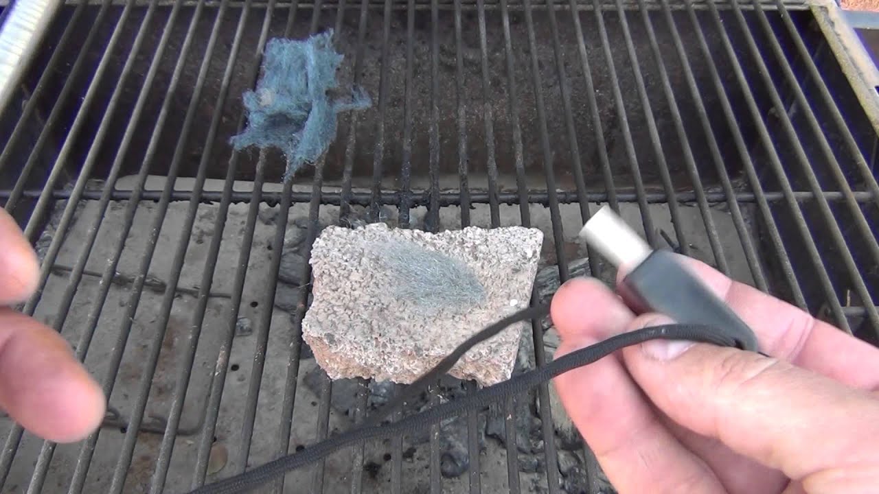 Steel wool fire tinder YouTube