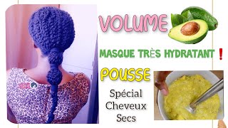 🇨🇮86• Masque Très HYDRATANT à l&#39;AVOCAT 🥑 VOLUME + POUSSE  -  tout type de cheveux - Valèh Té