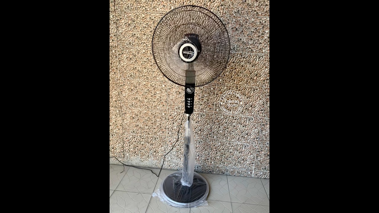 16-Inch Windpia Black Stand Fan