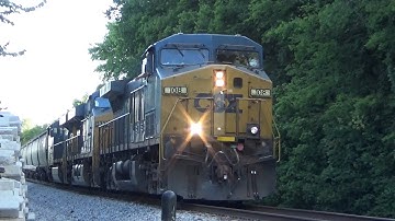 CSX AC44CW 108 w/ Trail Win Leads Empty Grain Express V377-16 on 8/20/21