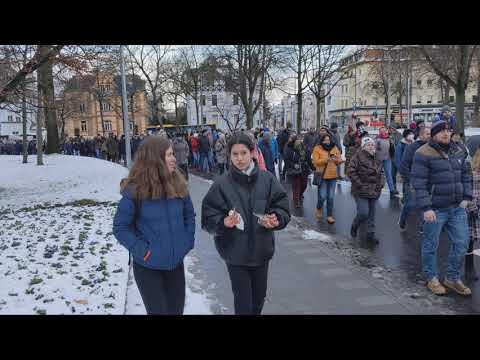 Demonstration gegen Coronamassnahmen Regensburg 20220108 Samstag 8. Januar 2022 Kompletter Umzug