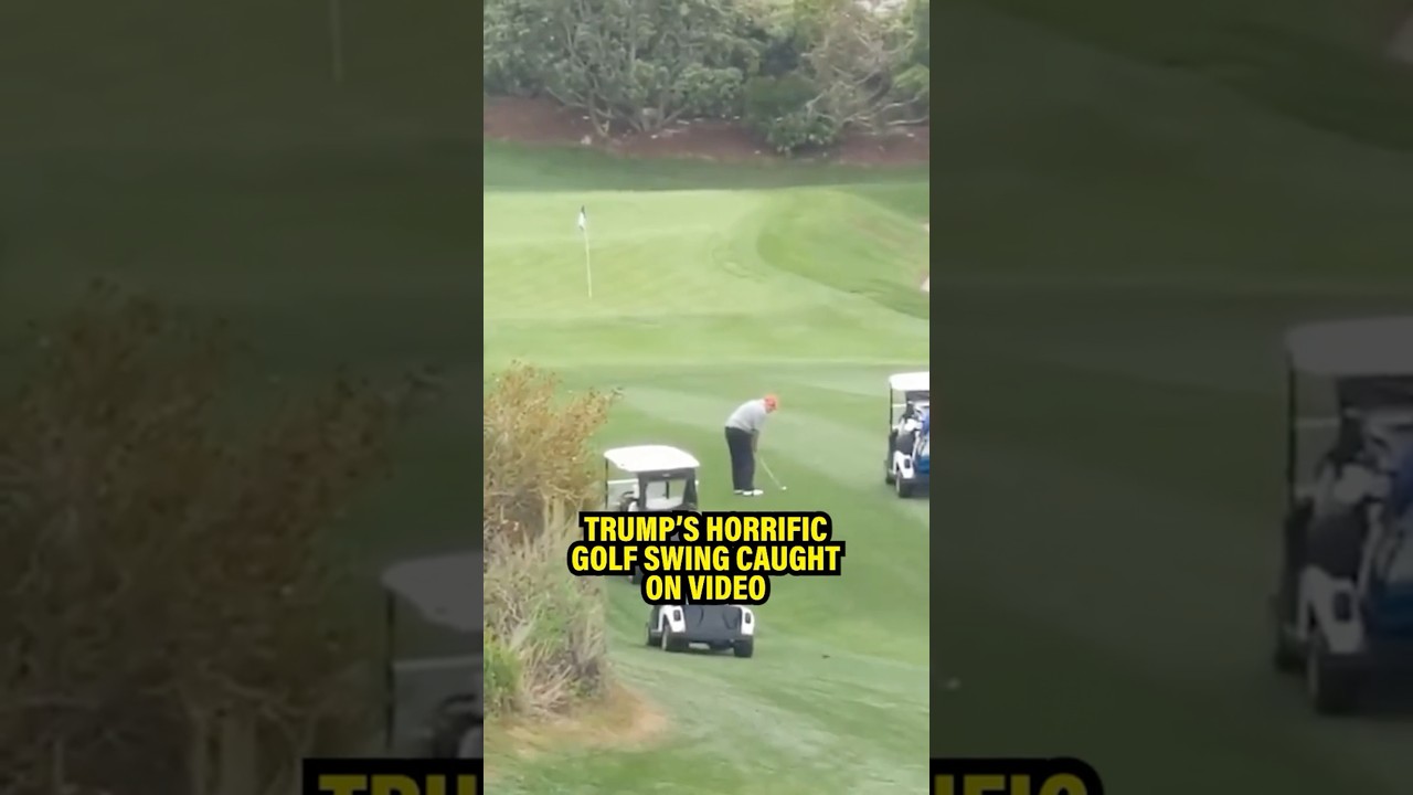 Trump Sends Golf Ball Flying… the Wrong Way 