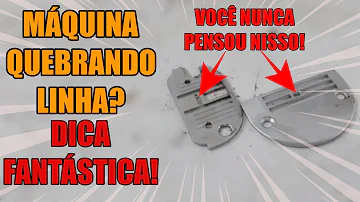 Porque a linha arrebenta na máquina Elgin?