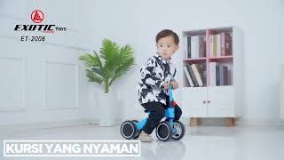 Sepeda Balance Bike Sepeda Balance Anak untuk Belajar Bersepeda umur 1-3 Tahun Sepeda Anak