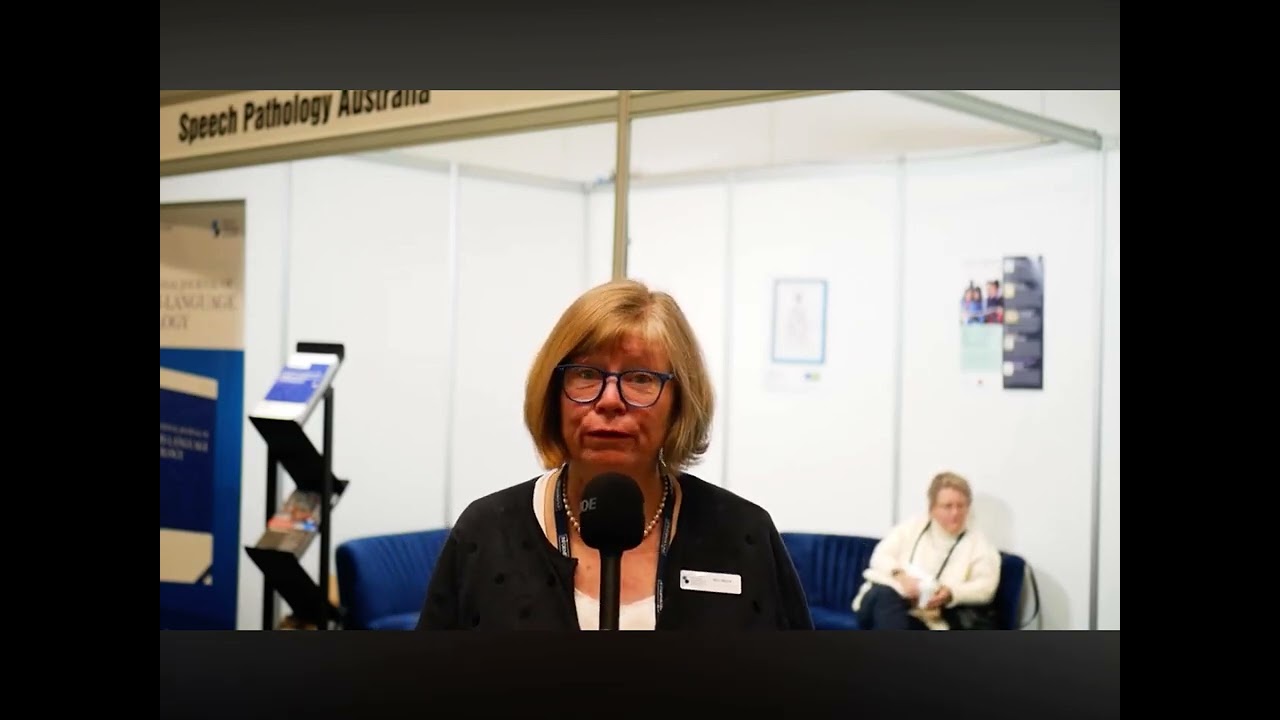 Sue Block talks about Speech Pathology on receiving a Lifetime Award. A National Treasure.