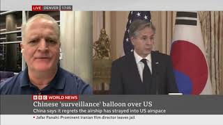 Lt  Col  Davis on BBC, Chinese Balloon over US 3 February 2023