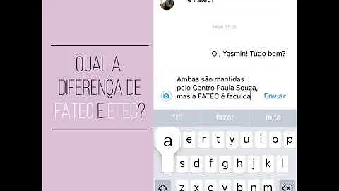 Qual é a diferença entre Fatec e Etec?