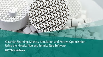 Ceramics Sintering: Kinetics, Simulation & Process Optimization with Kinetics Neo & Termica Neo