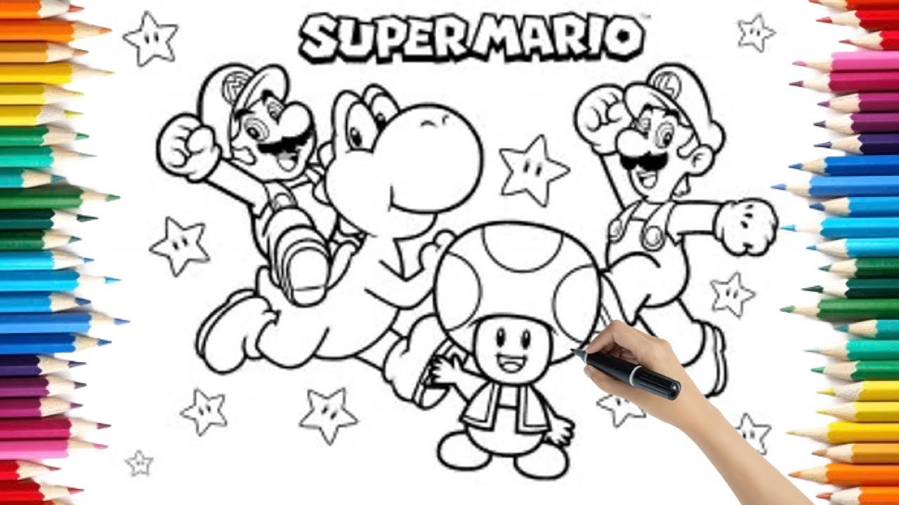 Super Mario Coloring - YouTube
