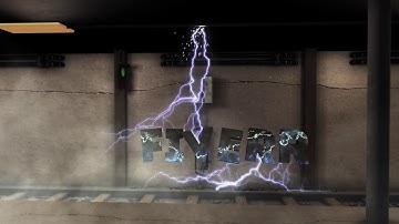 After effects || Element 3d Template || Night At the Station