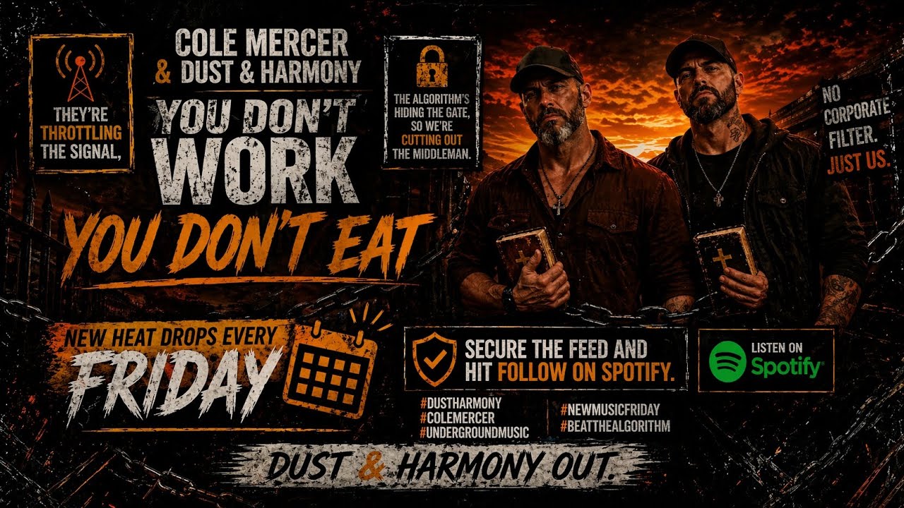 Cole Mercer Rapper You Don’t Work You Don’t Eat 🔥 Cole Mercer x Dust & Harmony (OFFICIAL ...