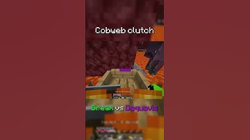 Insane Cobweb clutch by Dream #dream #minecraft #fyp