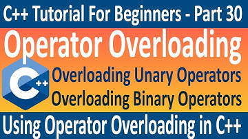 Operator Overloading in C++ | Overloading Binary Operators | Operator Overloading | Tutorial # 30