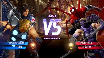 MARVEL VS. CAPCOM: INFINITE Winter Soldier,Thor Alt. Gameplay In Arcade Mode