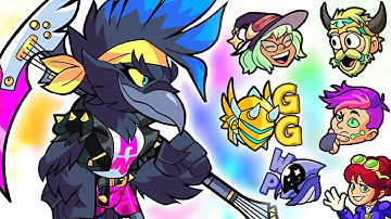 Munin Enters Brawlhalla! + New Emoji Chat Feature • ALL SKINS 1v1 Gameplay