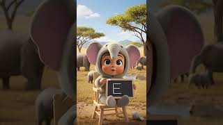 E for Elephant 🐘 | ABC Learning for Kids 👶