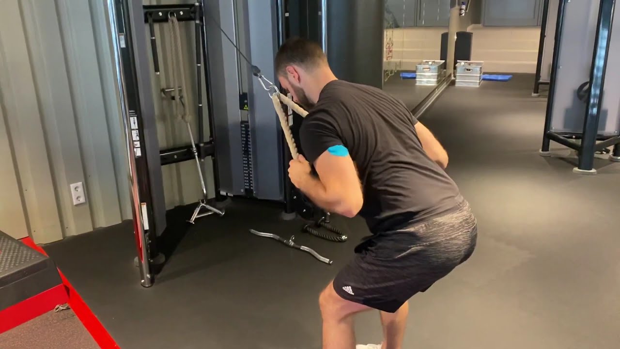Rope pull over, bent arms YouTube