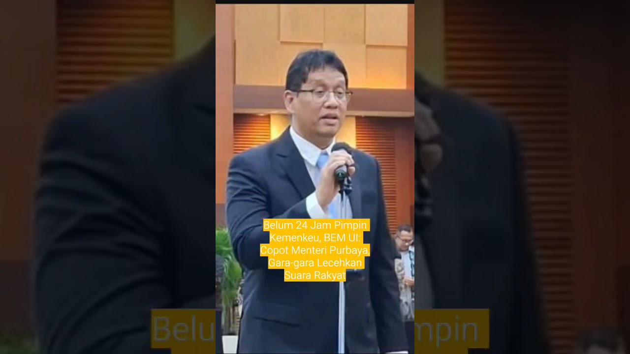 Belum 48 Jam Jadi Menkeu Ganti Sri Mulyani, BEM UI Desak Prabowo Copot Purbaya: Tak Peka Rakyat!