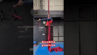 Straddle climb on aerial silk | Aerial silk show time | Aerial silk Choreography | #straddle