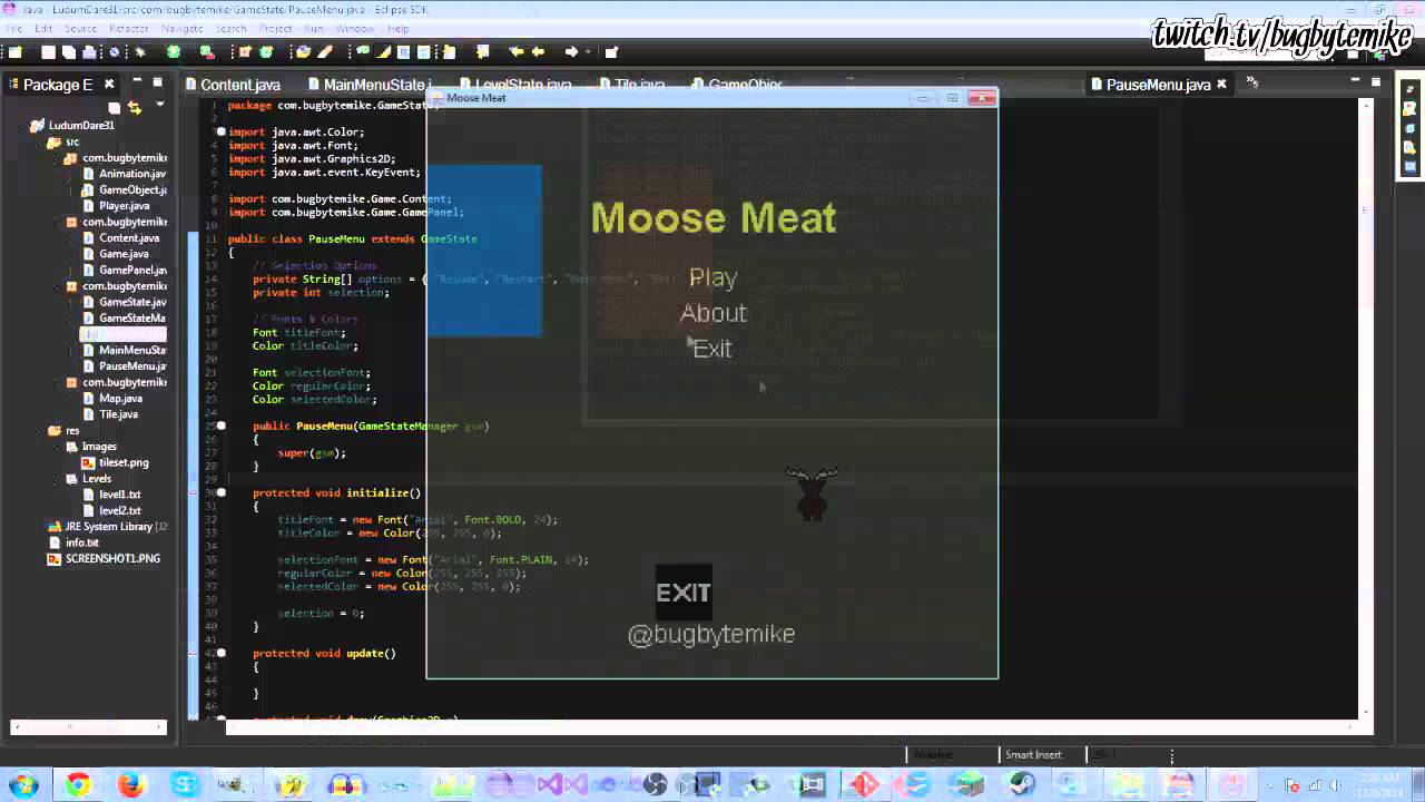 Ludum Dare 31 Timelapse - Moose Meat