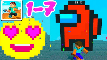 Craft Runner - Miner Rush: Building and Crafting - Gameplay Part 1 All Levels 1-7 (Android, iOS)